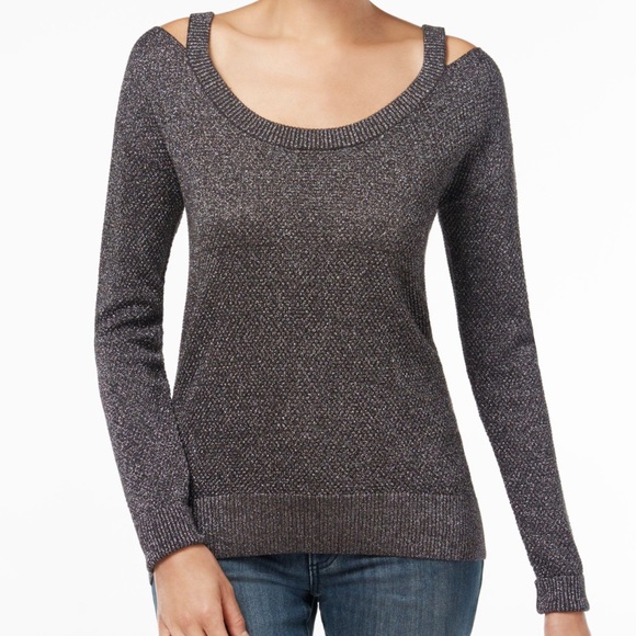 MICHAEL Michael Kors Tops - Michael Michael Kors Metallic Cold Shoulder Top